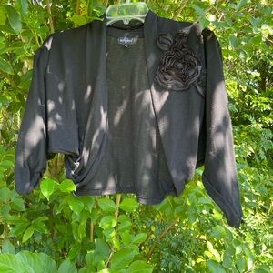 Tempted cardigan,size Small 63% Polyester 34%Rayon 3%Spandex